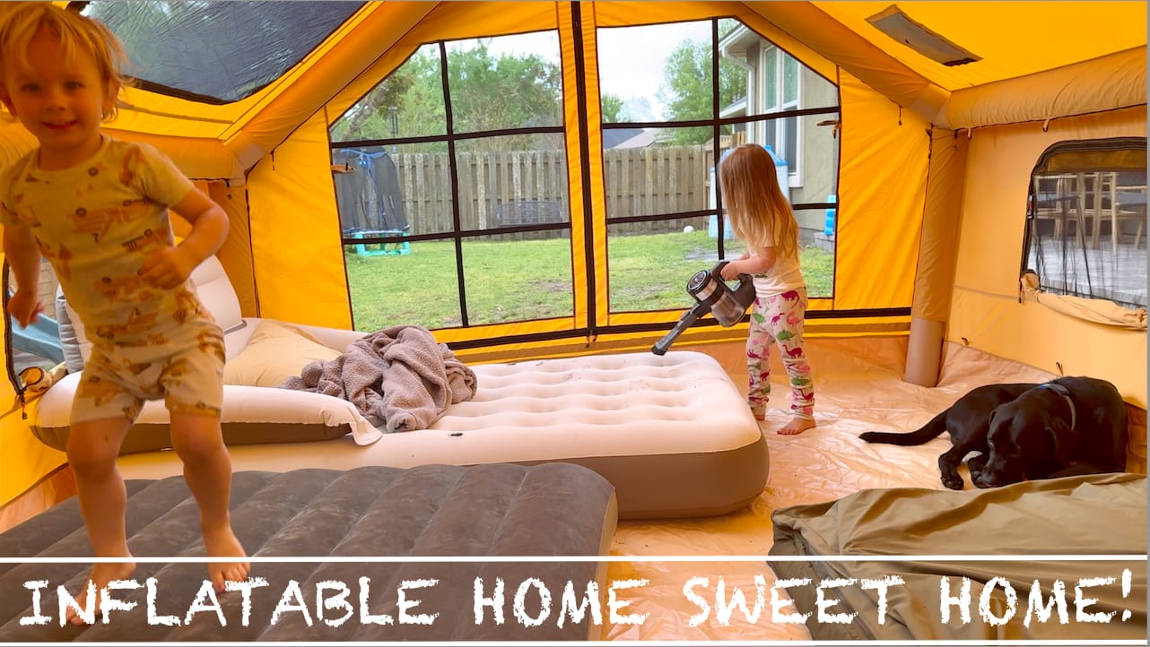 Customer photo review of RBM Panda Large Sunny Beige - Inflatable Tent for Camping (2-6 person)