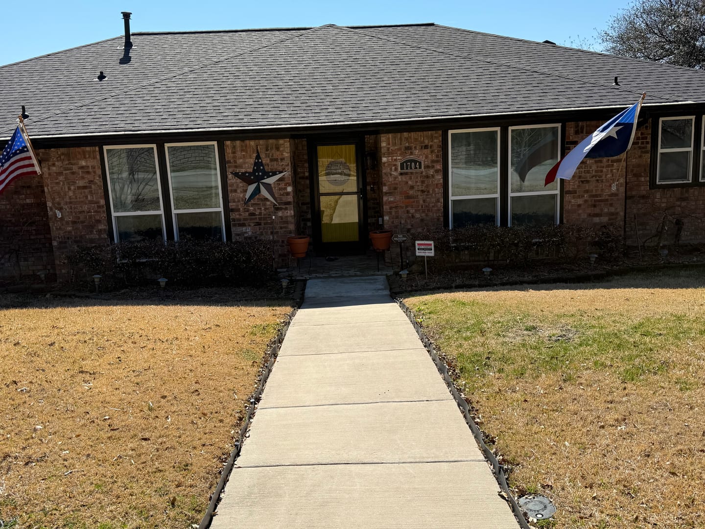 Customer photo review of 3' x 5' Texas Flag Set