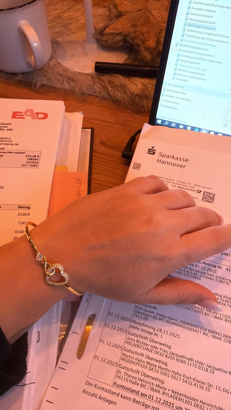 Customer photo review of An Meine Tochter - Unendlichkeit Herz Armband – Für Immer Verbunden