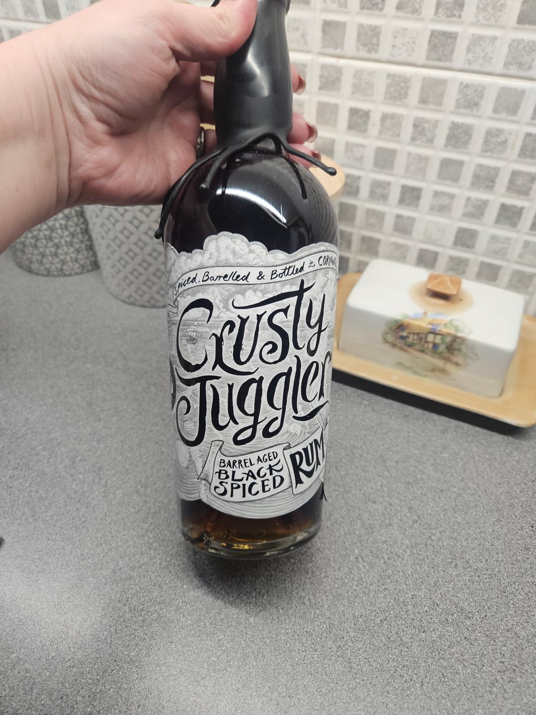 Customer photo review of Crusty Juggler Barrel Aged Black Spiced Rum