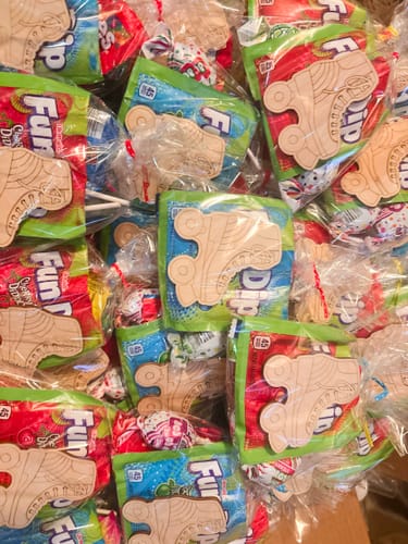 Customer photo review of Unfinished Wood Etched Roller Skate Shape | Paint By Line Crafts | up to 30" DIY