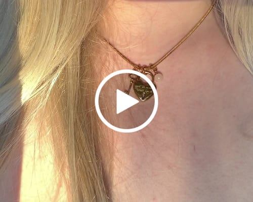Customer video review of The Way To My Heart Charm Necklace