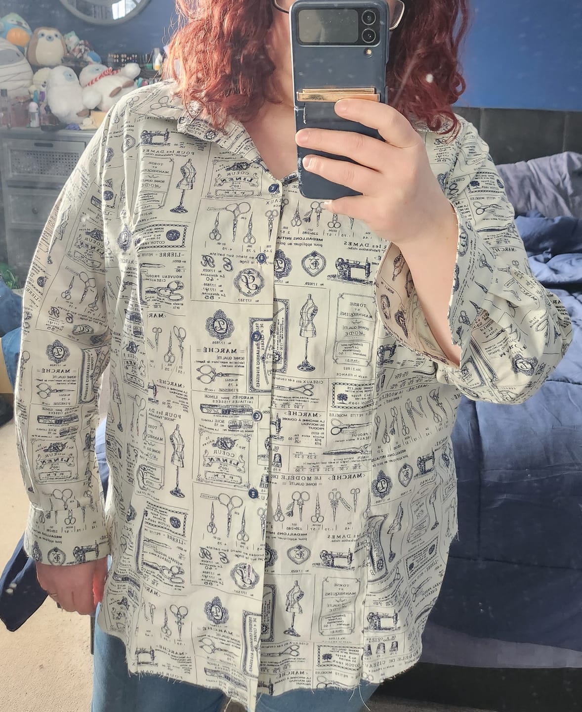 Customer photo review of Sewing Tools Rose & Hubble Cotton Poplin Fabric