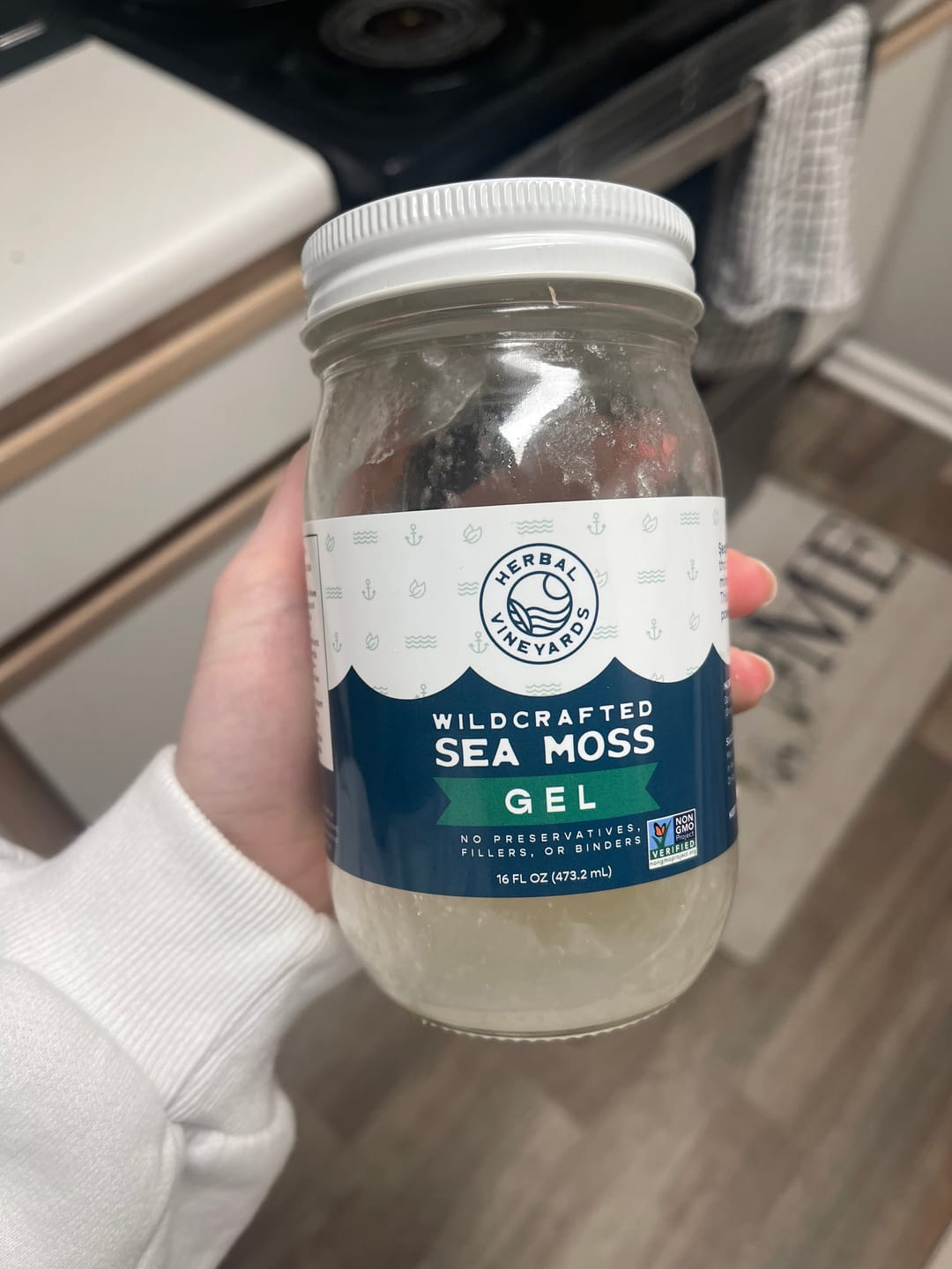 Customer photo review of EXCLUSIVE GOLD SEA MOSS GEL