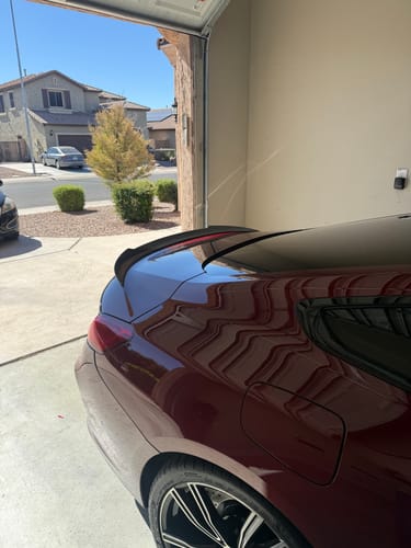 Customer photo review of V STYLE CARBON FIBRE TRUNK SPOILER FOR BMW F91 F92 F93 M8 / G14 G15 G16 8 SERIES