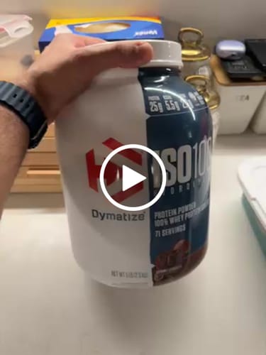 Customer video review of Dymatize ISO 100 - Gourmet Chocolate - 5 lbs