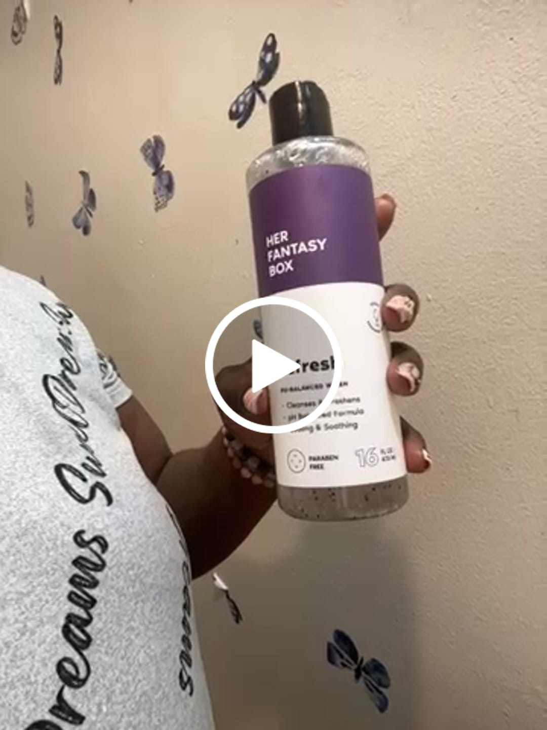 Customer video review of Refresh Plant Based Intimate Body Wash for Women - pH Balancing