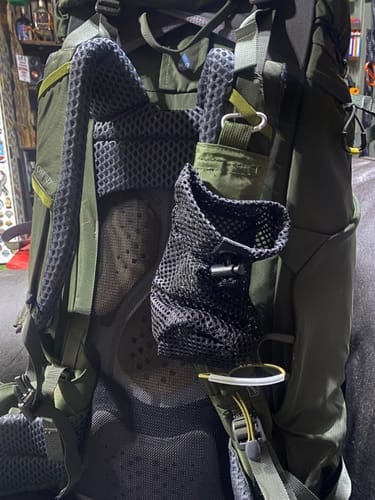Customer photo review of Water Bottle Pouch with Carabiner