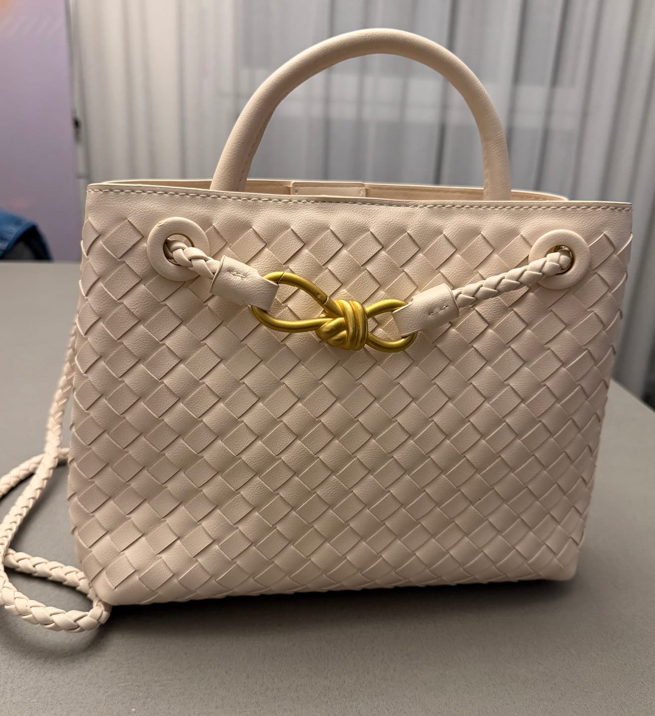 Customer photo review of Lucia Woven Bag