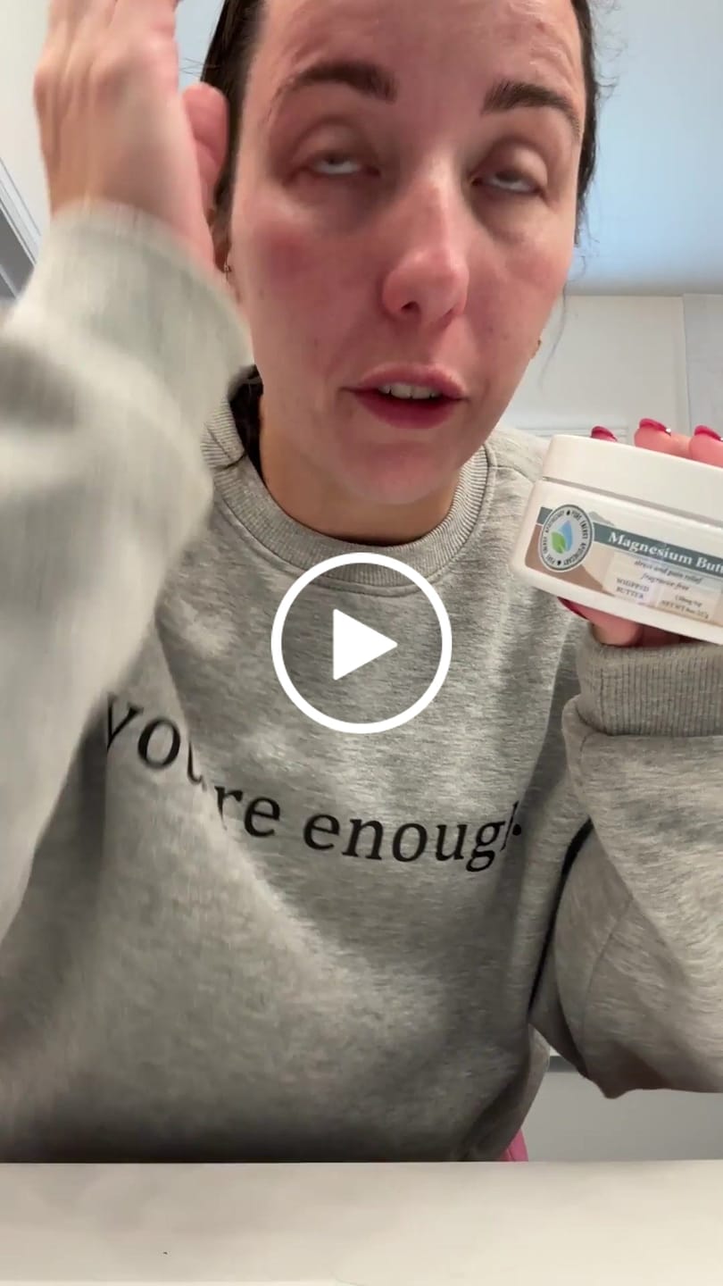 Customer video review of Magnesium Whipped Butter 8oz (Pure & Natural, Unscented)