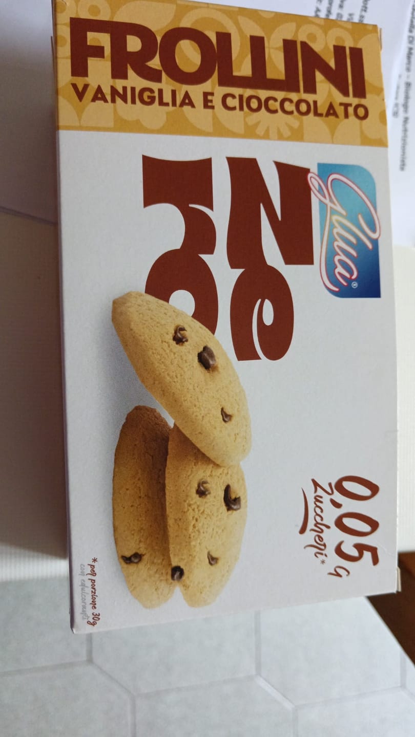 Customer photo review of Frollini proteici con gocce di cioccolato