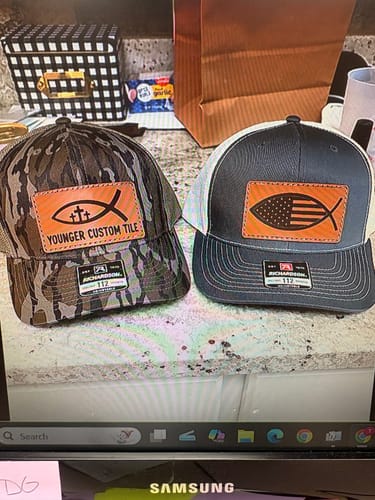 Customer photo review of Custom Leather Patches only