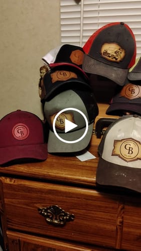 Customer video review of Richardson 112 Genuine Leather Patch Hats Laser Engraved