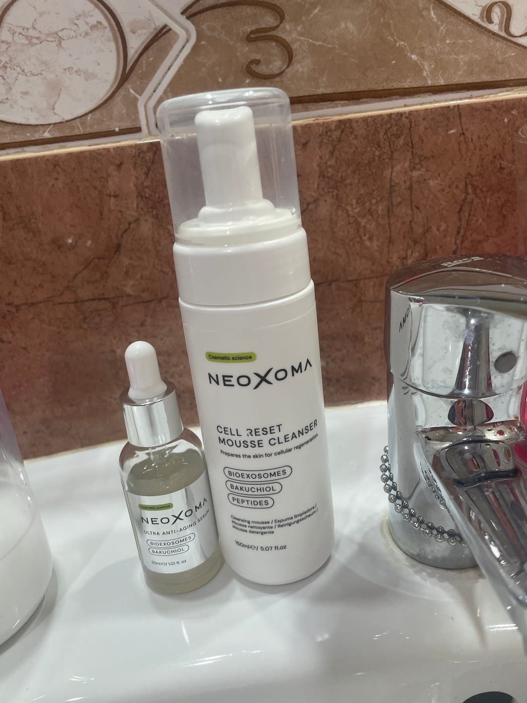 Customer photo review of Pack Sérum Ultra Rejuvenecedor & Limpiador Facial Cell Reset