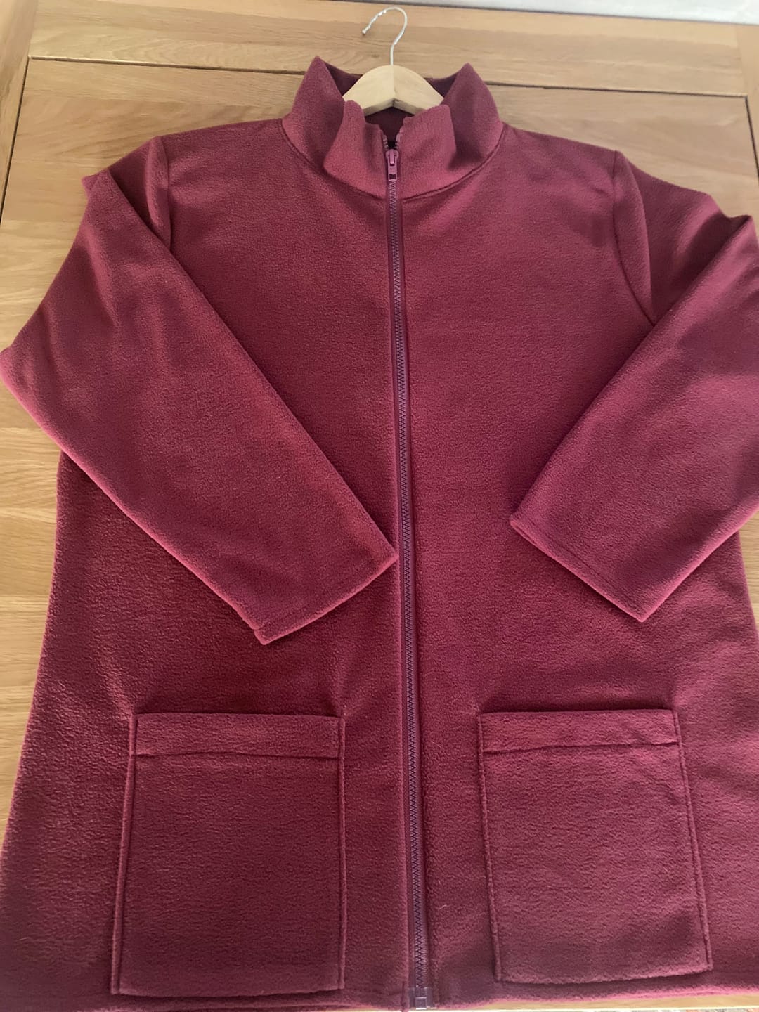 Customer photo review of Wine Melange Sweatshirt Fabric