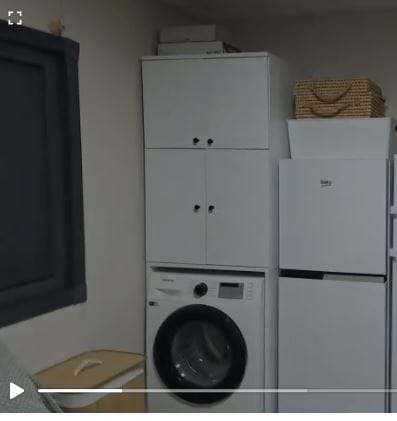 Customer photo review of Rani KD114 Çamaşır Makinesi Dolabı 4 Kapaklı 5 Raflı Banyo Dolabı Beyaz