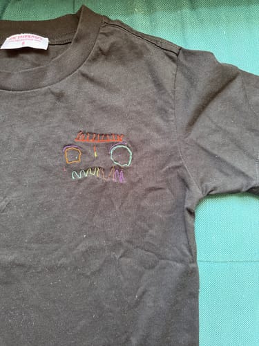 Customer photo review of CUSTOM Kid's Kid's Drawing T-Shirt