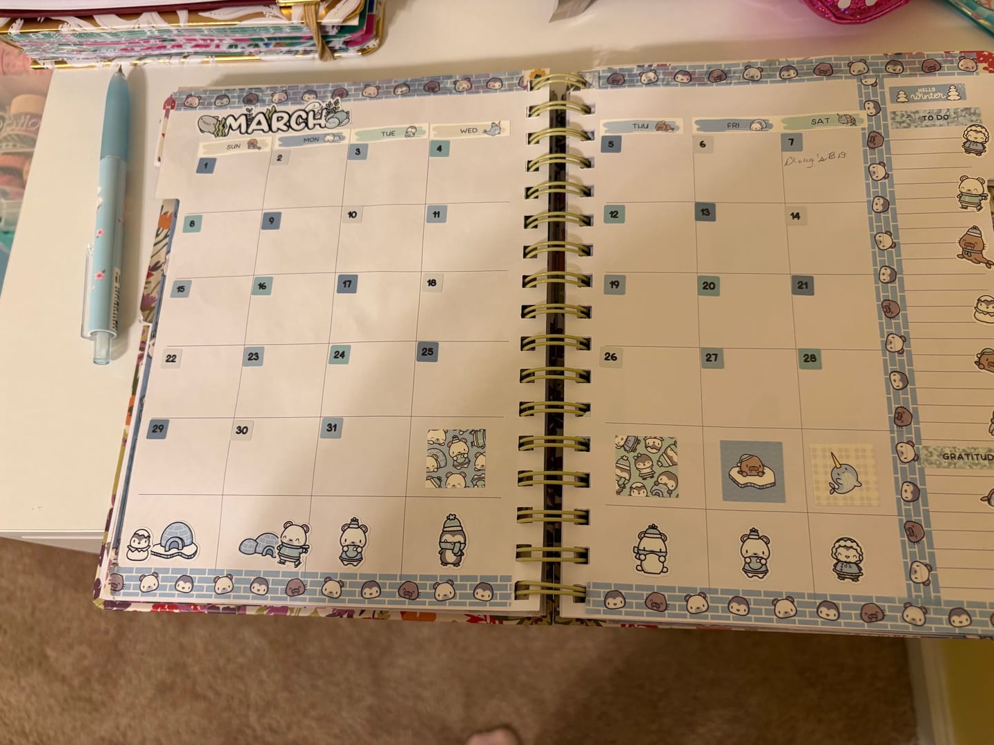 Customer photo review of Arctic Winter Theme Hobonichi Weeks Kit
