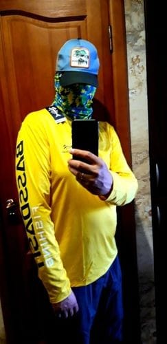 Customer photo review of Men's UPF 50+ Long Sleeve Fishing Shirt FS01M