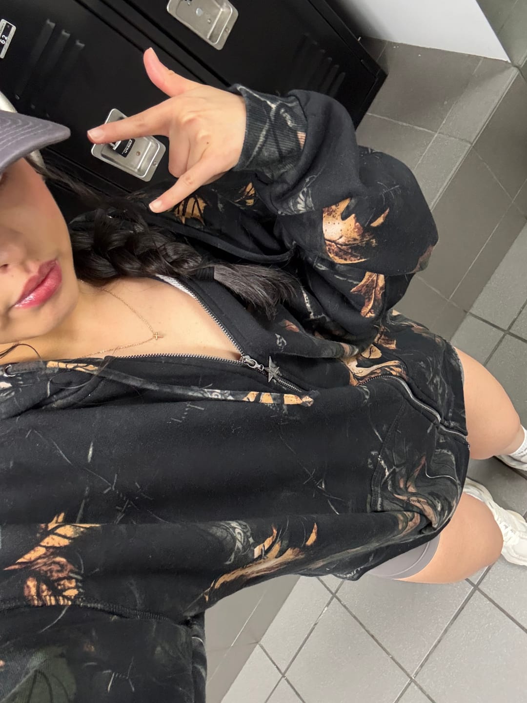 Customer photo review of W533 Flashback Zip Hoodie