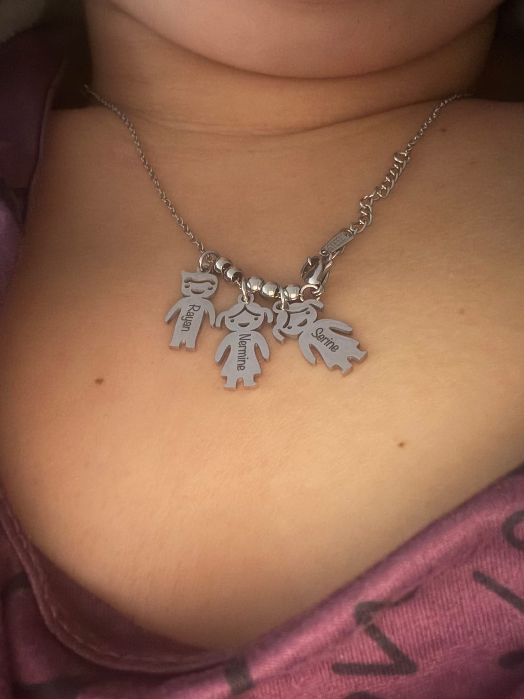 Customer photo review of Necklace: Family Bond