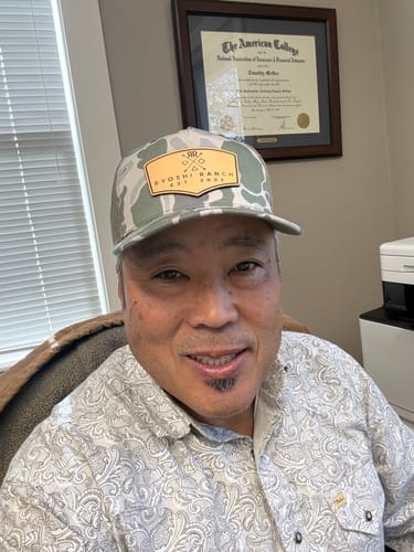 Customer photo review of Custom Leather Patch Hats Richardson CAMO Laser Engraved