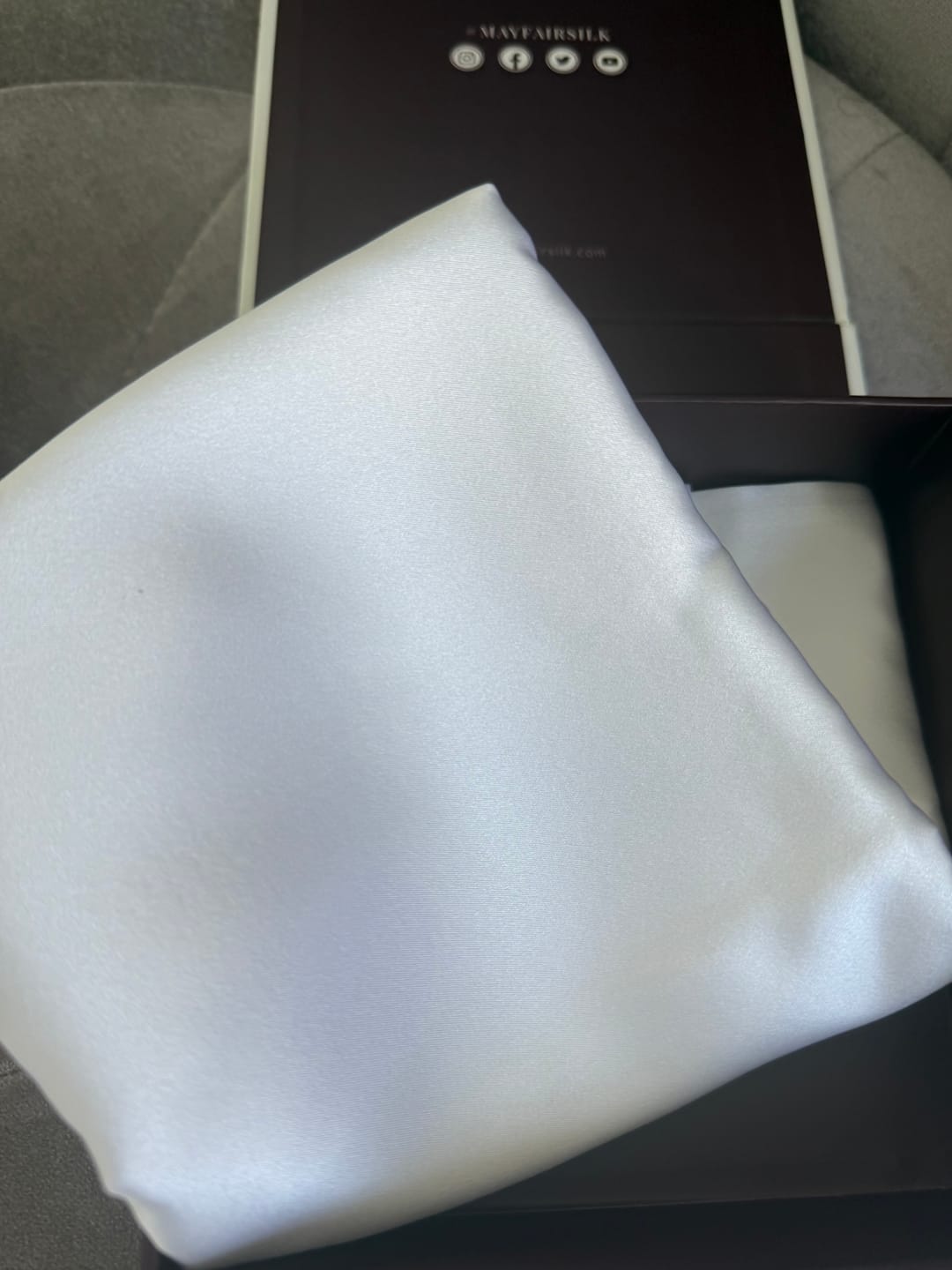 Customer photo review of Ivory Pure Silk Pillowcase