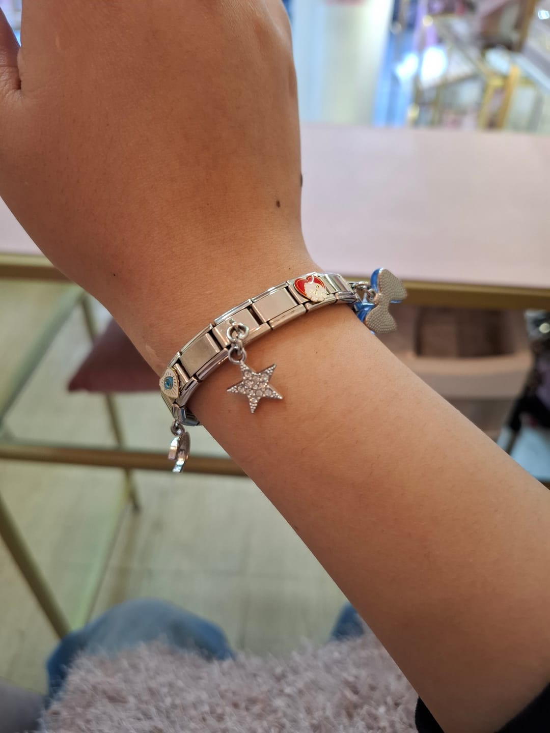 Customer photo review of Charm Colgante Estrella Plata