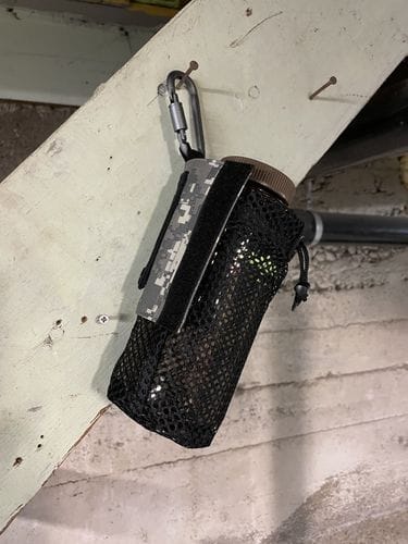 Customer photo review of Water Bottle Pouch with Carabiner