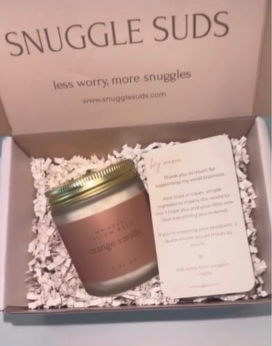 Customer photo review of Orange Vanilla Whipped Tallow Balm