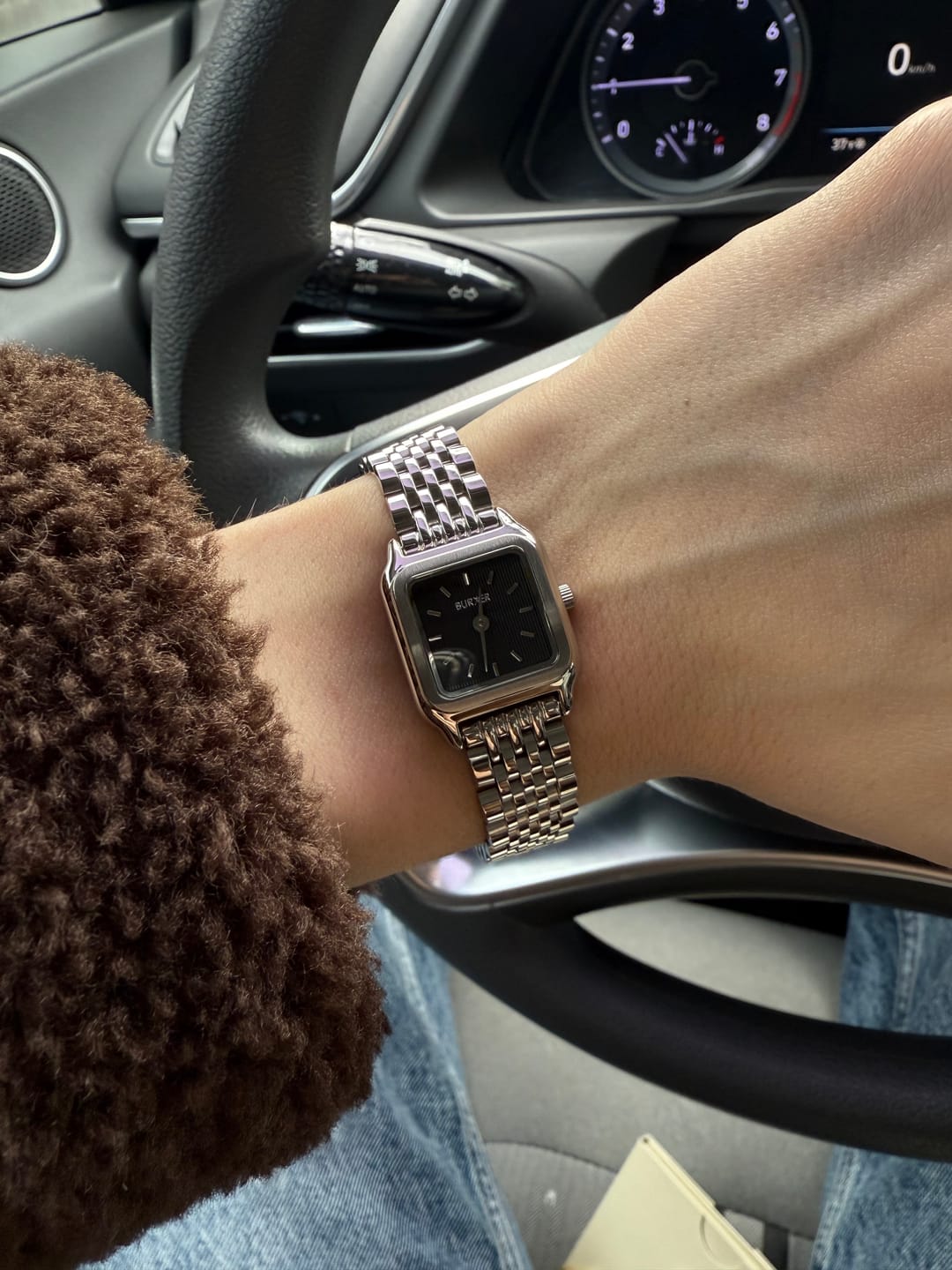 Customer photo review of Macy Petite Silver Black
