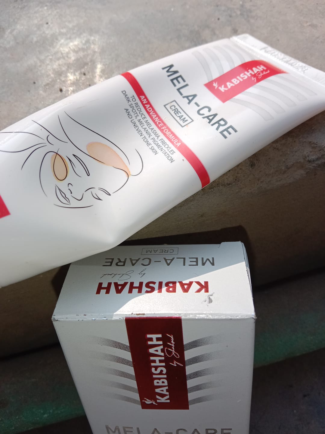 Customer photo review of Mela Care Advanced Brightening Cream
