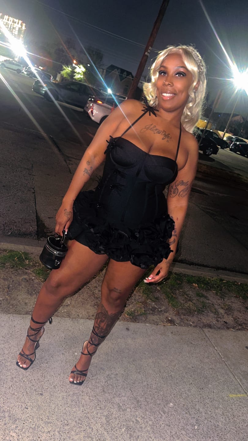 Customer photo review of Neveah Mini Dress