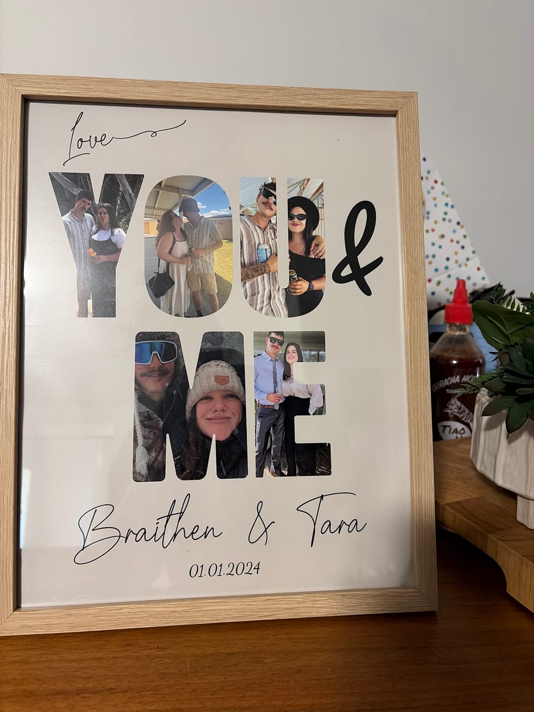 Customer photo review of You & Me - Personalized Poster