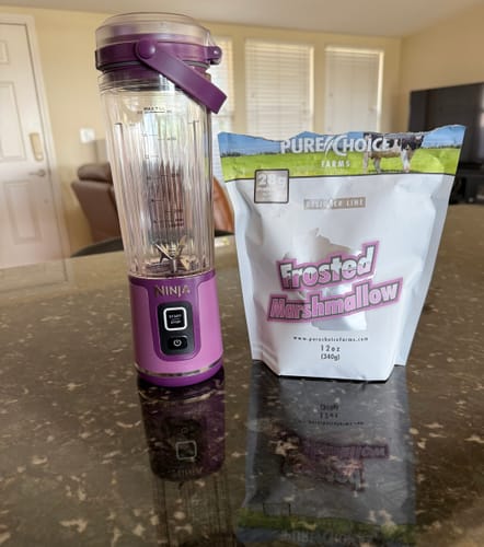Customer photo review of Whey Protein Isolate Frosted Marshmallow