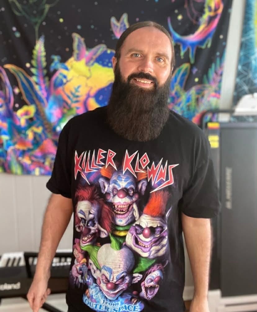 Customer photo review of Killer Klowns From Outer Space Horrific Harlequins T-Shirt