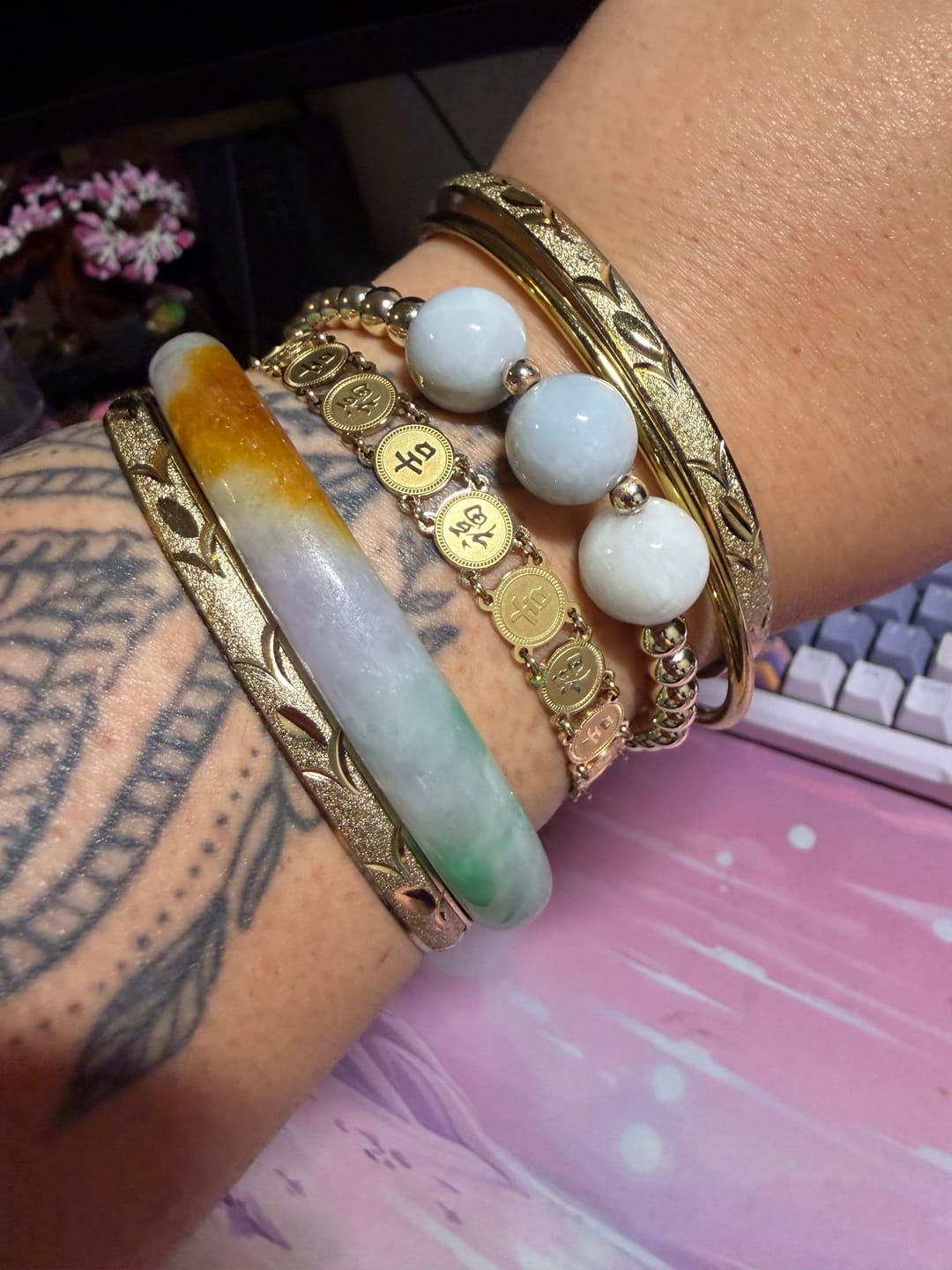 Customer photo review of Lucky Coin Bracelet