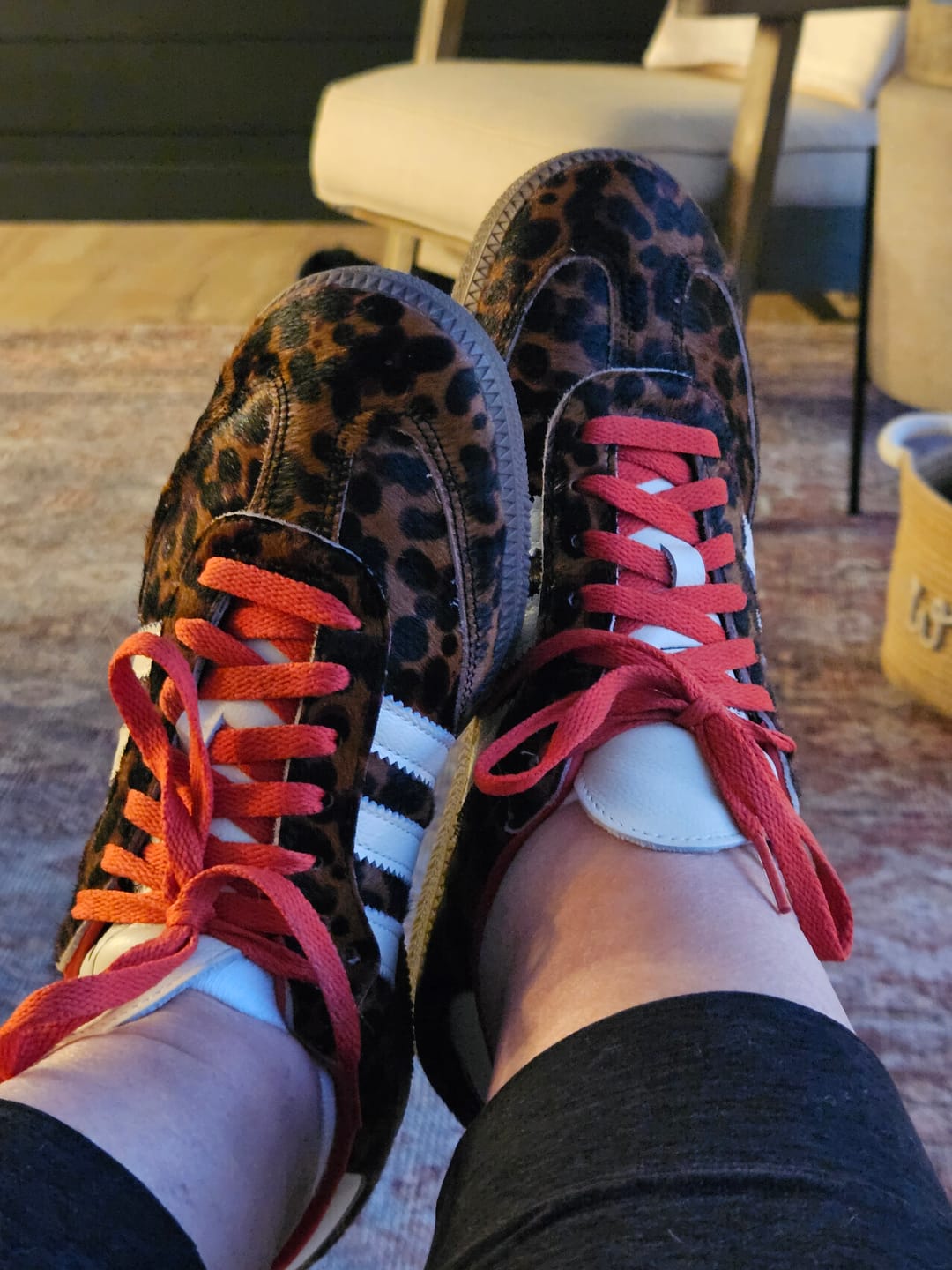 Customer photo review of adidas Samba OG Red Leopard Women's