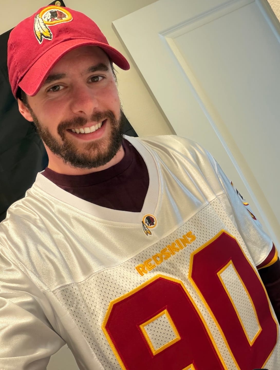 Customer photo review of Redskins Custom Football Jersey