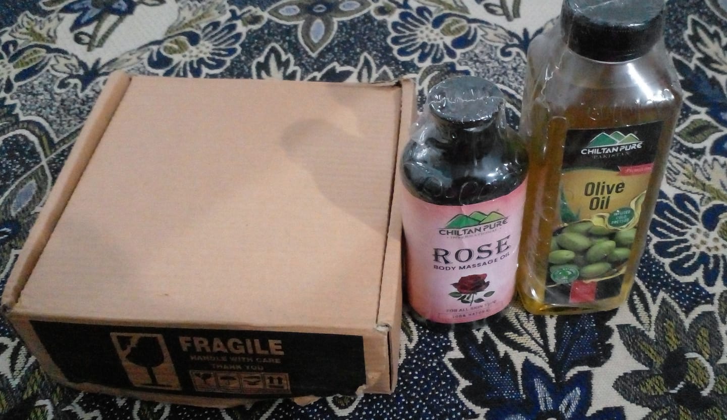 Customer photo review of Rose Head & Body Massage Oil – Best Selling✅