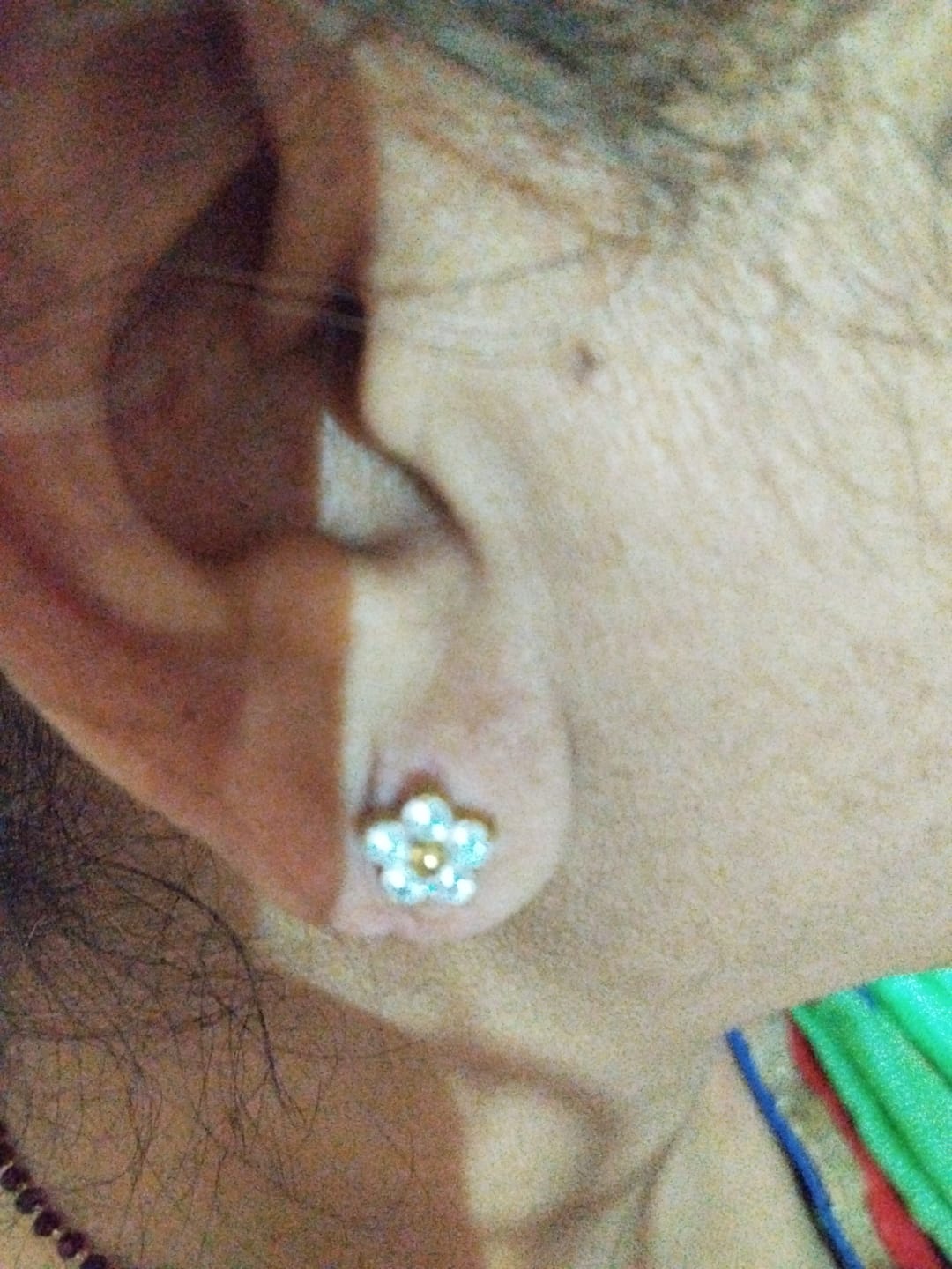 Customer photo review of Crystal Nova Studs