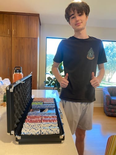 Customer photo review of Poker Case Aluminium Black 500