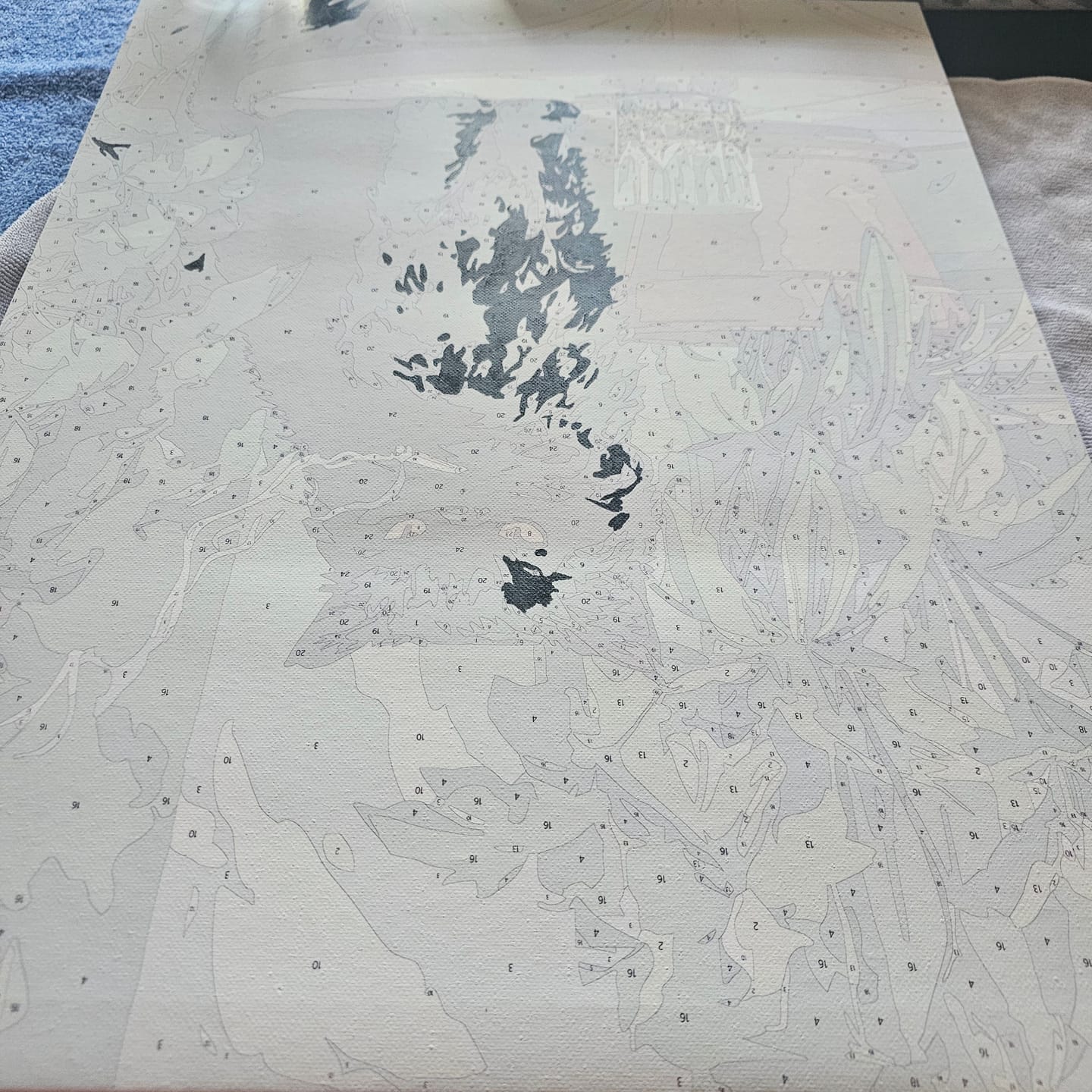 Customer photo review of Grumpy cat | Paint by Number