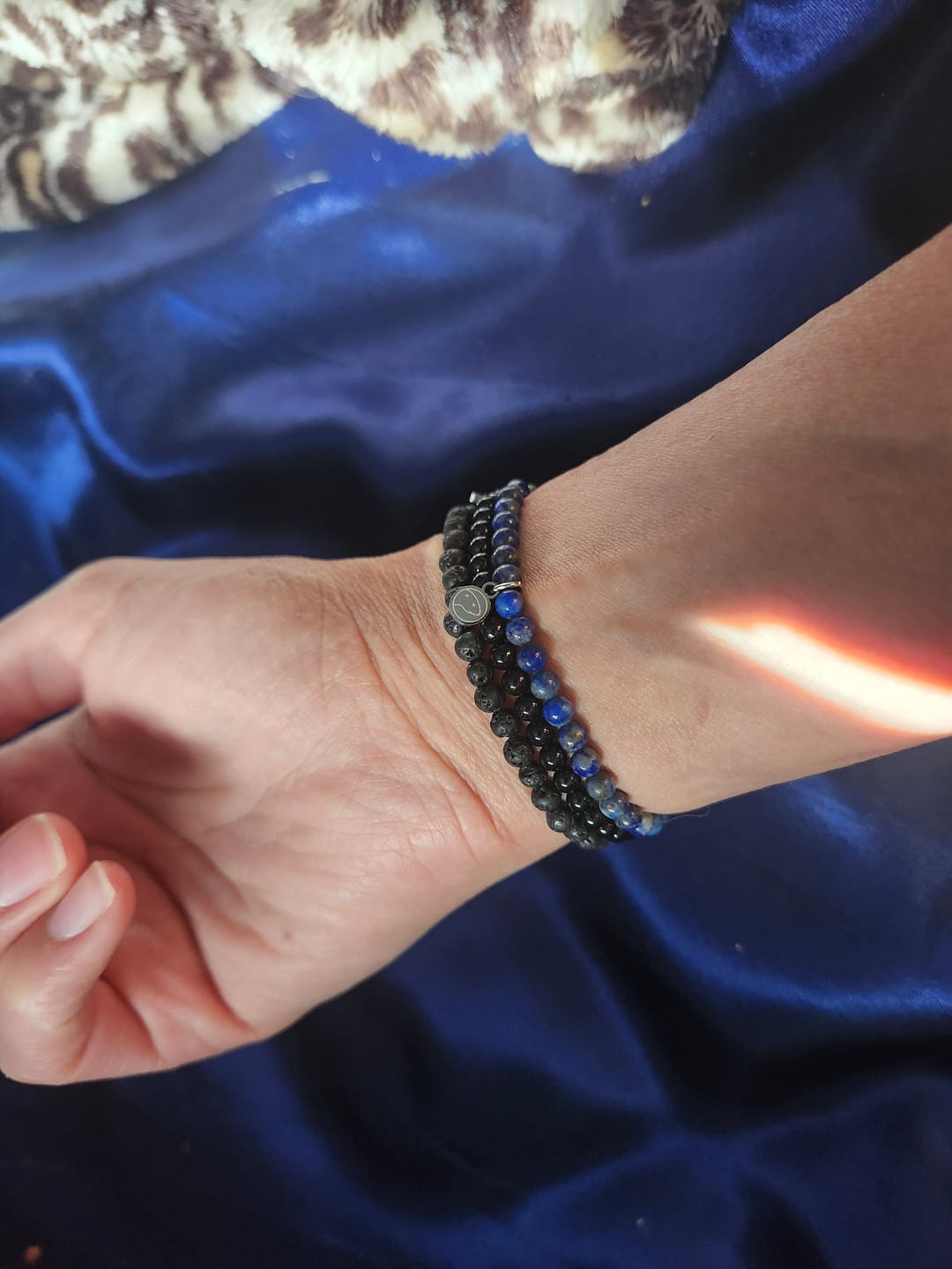 Customer photo review of Lapis Lazuli Bracelet Mini