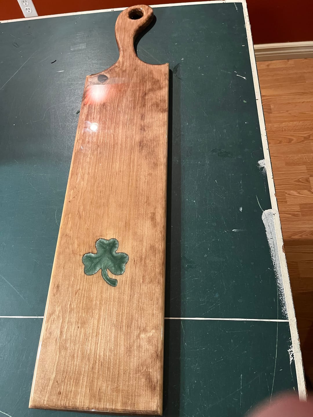 Customer photo review of Free Flow Handle Acrylic Router Template
