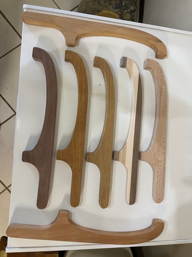 Customer photo review of 15.9X2.75" Bread Cutting Bow Knife 1 Acrylic Router Template
