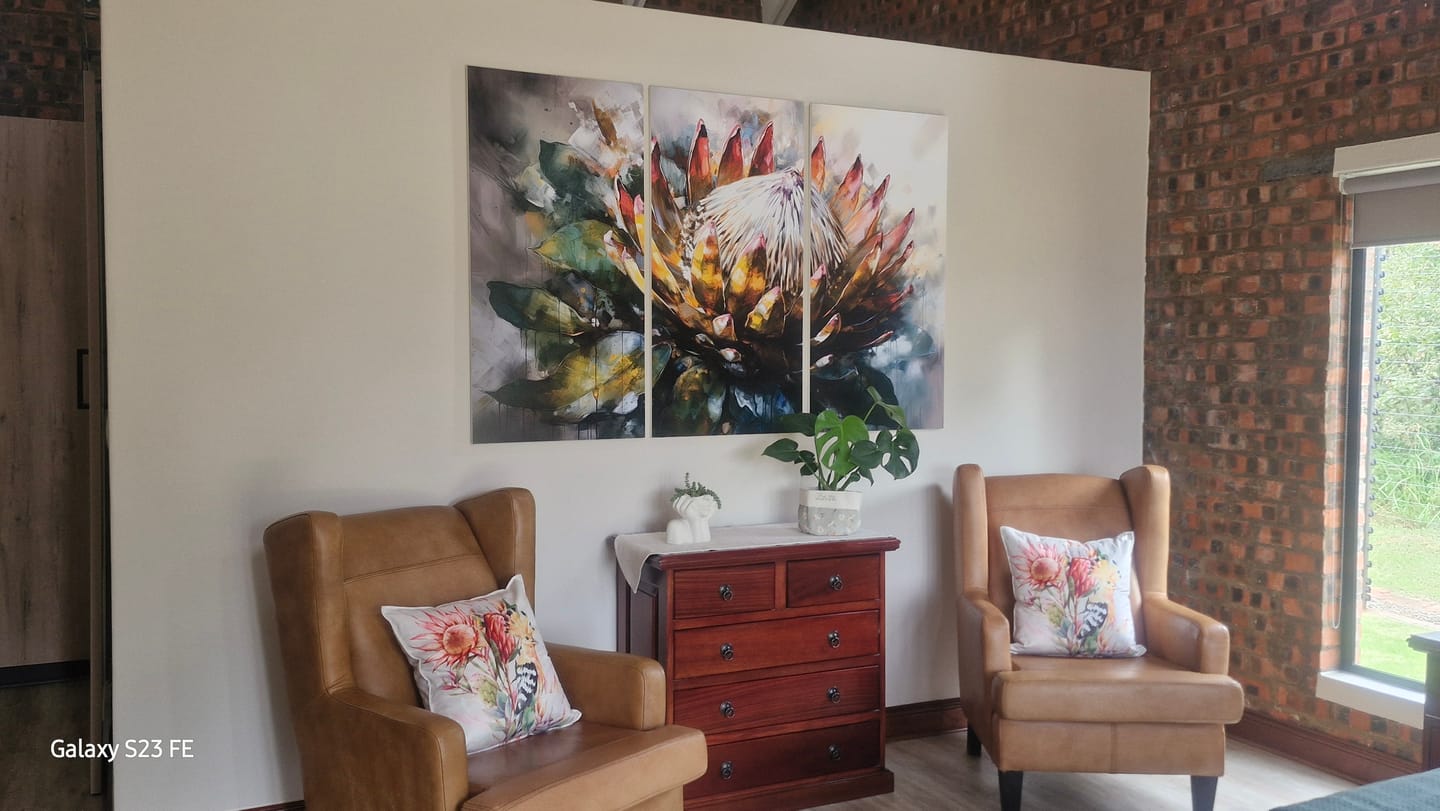 Customer photo review of Wooden Wall Art | 3 Set | Floral | Protea