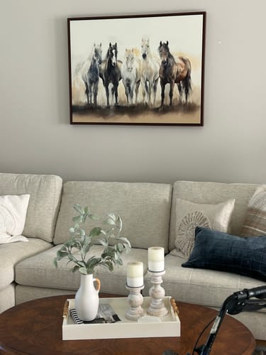 Customer photo review of Sunset Ride Canvas Art