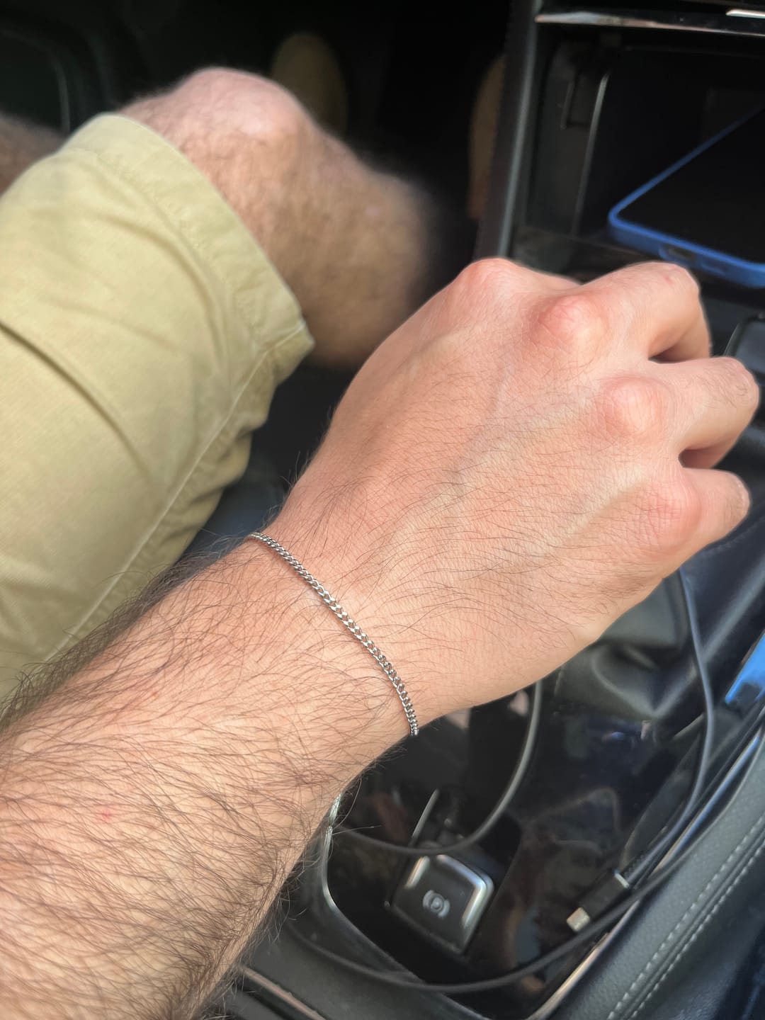 Customer photo review of Pulsera Minimal Cuban 2mm