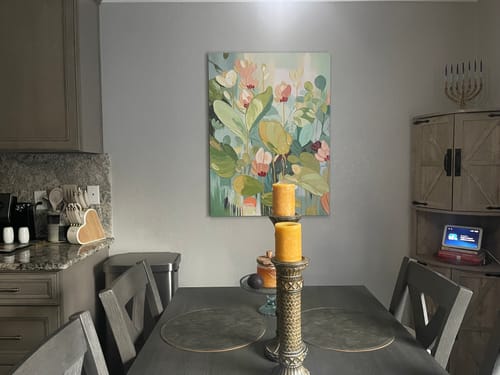 Customer photo review of Flower Canvas Art #FL021